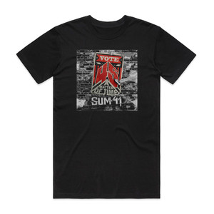 Sum 41 45 A Matter Of Time Album Cover T-Shirt Black Sum 41 45 A Matter Of Time Album Cover T-Shirt Black