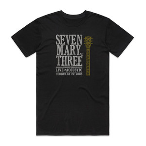 Seven Mary Three Backbooth Liveacoustic Album Cover T-Shirt Black Seven Mary Three Backbooth Liveacoustic Album Cover T-Shirt Black