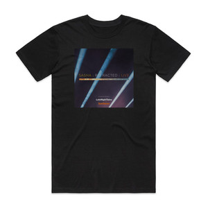 Sasha Refracted Live Album Cover T-Shirt Black Sasha Refracted Live Album Cover T-Shirt Black