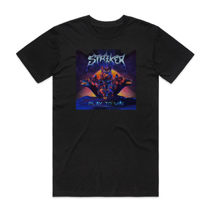 Striker Play To Win Album Cover T-Shirt Black Striker Play To Win Album Cover T-Shirt Black