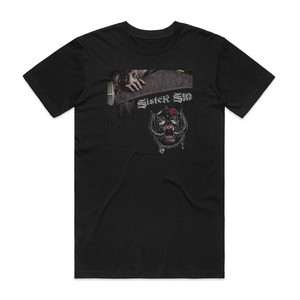 Sister Sin Rock N Roll Album Cover T-Shirt Black Sister Sin Rock N Roll Album Cover T-Shirt Black