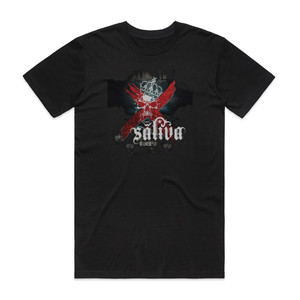 Saliva 10 Lives Album Cover T-Shirt Black Saliva 10 Lives Album Cover T-Shirt Black
