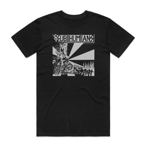 Subhumans Religious Wars Album Cover T-Shirt Black Subhumans Religious Wars Album Cover T-Shirt Black