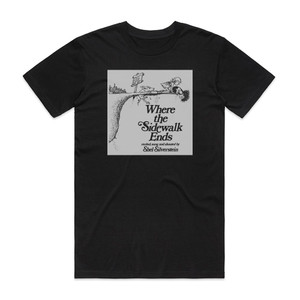 Shel Silverstein Where The Sidewalk Ends Album Cover T-Shirt Black Shel Silverstein Where The Sidewalk Ends Album Cover T-Shirt Black