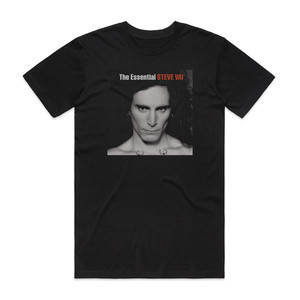 Steve Vai The Essential Steve Vai Album Cover T-Shirt Black Steve Vai The Essential Steve Vai Album Cover T-Shirt Black