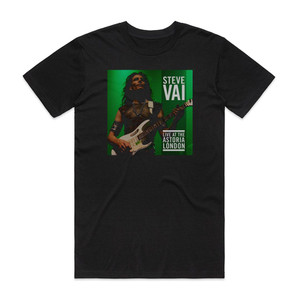 Steve Vai Live At The Astoria London Album Cover T-Shirt Black Steve Vai Live At The Astoria London Album Cover T-Shirt Black