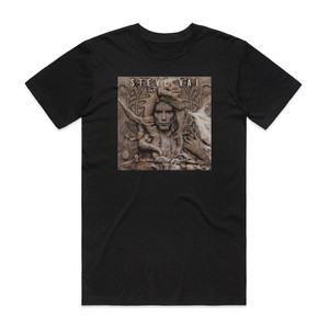 Steve Vai Archives Volume 1 The 7Th Song Album Cover T-Shirt Black Steve Vai Archives Volume 1 The 7Th Song Album Cover T-Shirt Black
