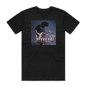 Steve Vai Stillness In Motion Live In La Album Cover T-Shirt Black