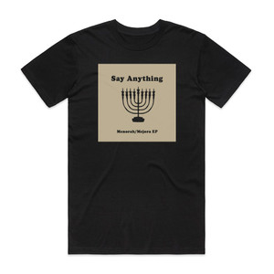 Say Anything Menorahmejora Album Cover T-Shirt Black Say Anything Menorahmejora Album Cover T-Shirt Black