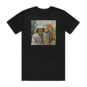 Simon and Garfunkel Greatest Hits 1 Album Cover T-Shirt Black Simon and Garfunkel Greatest Hits 1 Album Cover T-Shirt Black