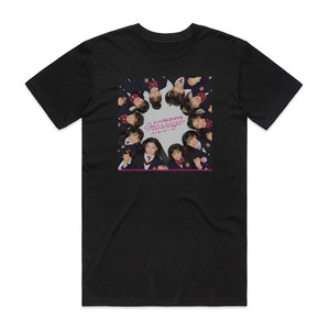 Sakura Gakuin  2010 Message Album Cover T-Shirt Black