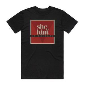 She and Him God Only Knows Album Cover T-Shirt Black She and Him God Only Knows Album Cover T-Shirt Black