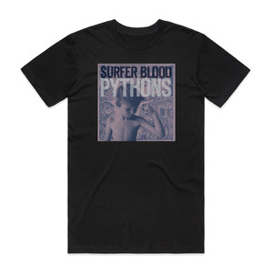 Surfer Blood Pythons Album Cover T-Shirt Black Surfer Blood Pythons Album Cover T-Shirt Black
