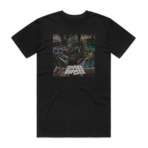 Space Chaser Watch The Skies Album Cover T-Shirt Black