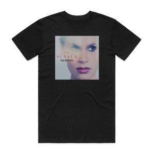 Susana Closer The Remixes Album Cover T-Shirt Black Susana Closer The Remixes Album Cover T-Shirt Black