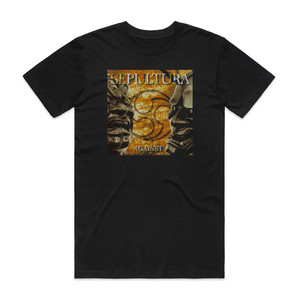 Sepultura Against 1 Album Cover T-Shirt Black Sepultura Against 1 Album Cover T-Shirt Black