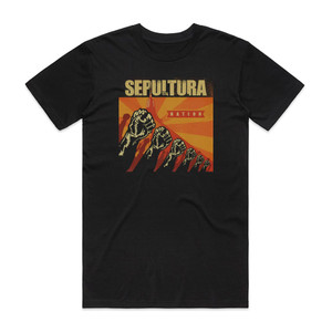Sepultura Nation Album Cover T-Shirt Black Sepultura Nation Album Cover T-Shirt Black