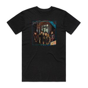 Smokie Midnight Caf 2 Album Cover T-Shirt Black Smokie Midnight Caf 2 Album Cover T-Shirt Black