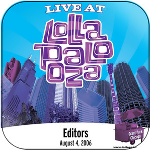 Editors Live At Lollapalooza Album Cover Sticker Editors Live At Lollapalooza Album Cover Sticker