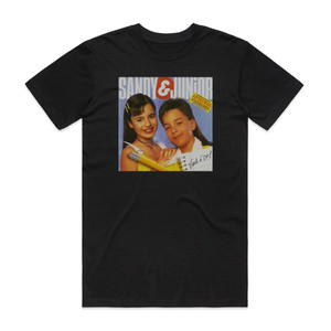 Sandy and Junior Voc D Album Cover T-Shirt Black Sandy and Junior Voc D Album Cover T-Shirt Black