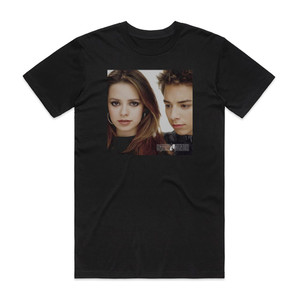 Sandy and Junior Sandy E Junior Album Cover T-Shirt Black Sandy and Junior Sandy E Junior Album Cover T-Shirt Black