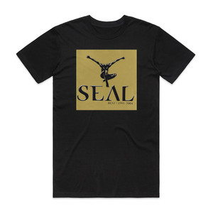 Seal Best 1991 2004 Album Cover T-Shirt Black Seal Best 1991 2004 Album Cover T-Shirt Black