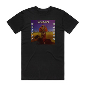 Samurai Weapon Master Album Cover T-Shirt Black Samurai Weapon Master Album Cover T-Shirt Black
