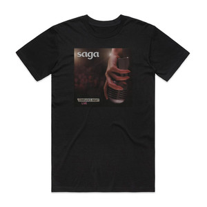 Saga Comrades Night Live Album Cover T-Shirt Black Saga Comrades Night Live Album Cover T-Shirt Black