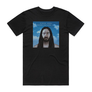 Steve Aoki Neon Future Iii Album Cover T-Shirt Black Steve Aoki Neon Future Iii Album Cover T-Shirt Black