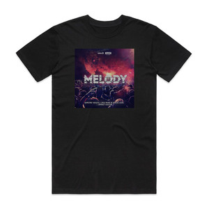 Steve Aoki Melody Album Cover T-Shirt Black Steve Aoki Melody Album Cover T-Shirt Black