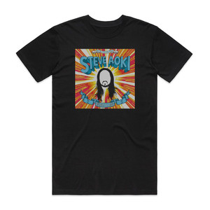 Steve Aoki Wonderland Album Cover T-Shirt Black Steve Aoki Wonderland Album Cover T-Shirt Black