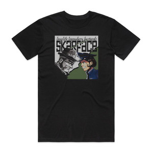 Skarface Longlife Legendary Bastards Album Cover T-Shirt Black Skarface Longlife Legendary Bastards Album Cover T-Shirt Black