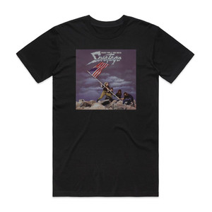 Savatage Fight For The Rock 1 Album Cover T-Shirt Black Savatage Fight For The Rock 1 Album Cover T-Shirt Black