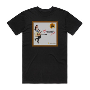 Sabrina I Love Acoustic Album Cover T-Shirt Black Sabrina I Love Acoustic Album Cover T-Shirt Black