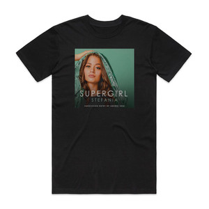 Stefania Supergrl Album Cover T-Shirt Black Stefania Supergrl Album Cover T-Shirt Black
