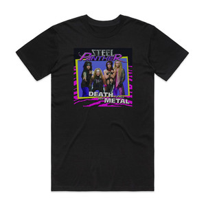 Steel Panther Death To All But Metal Radio Edit Album Cover T-Shirt Black