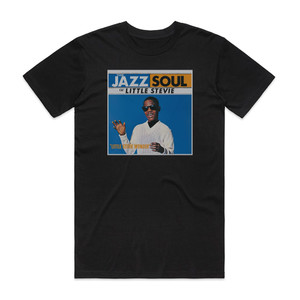 Stevie Wonder The Jazz Soul Of Little Stevie Album Cover T-Shirt Black Stevie Wonder The Jazz Soul Of Little Stevie Album Cover T-Shirt Black