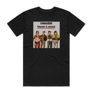 Stadio Dammi 5 Minuti Album Cover T-Shirt Black Stadio Dammi 5 Minuti Album Cover T-Shirt Black