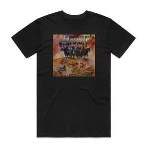 Saxon Dogs Of War Album Cover T-Shirt Black Saxon Dogs Of War Album Cover T-Shirt Black