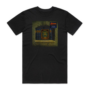 Saxon Solid Book Of Rock Album Cover T-Shirt Black
