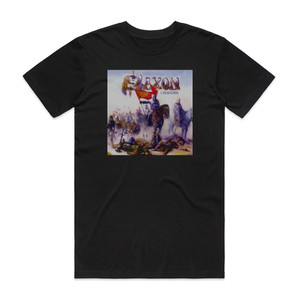 Saxon Crusader Album Cover T-Shirt Black