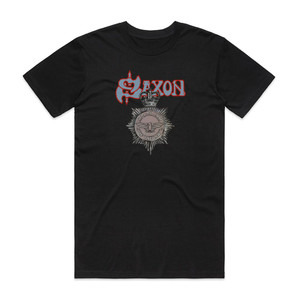 Saxon Strong Arm Of The Law 1 Album Cover T-Shirt Black Saxon Strong Arm Of The Law 1 Album Cover T-Shirt Black