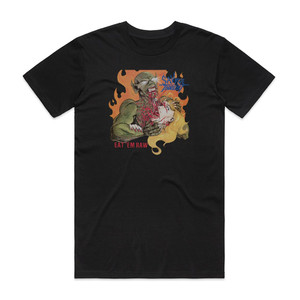 Savage Thrust Eat Em Raw Album Cover T-Shirt Black Savage Thrust Eat Em Raw Album Cover T-Shirt Black