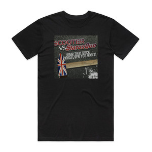 Scooter Jump That Rock Whatever You Want Album Cover T-Shirt Black Scooter Jump That Rock Whatever You Want Album Cover T-Shirt Black