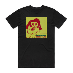 Stereolab Switched On Album Cover T-Shirt Black Stereolab Switched On Album Cover T-Shirt Black