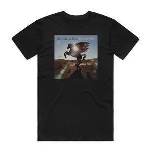 Steve Miller Band Ultimate Hits 1 Album Cover T-Shirt Black Steve Miller Band Ultimate Hits 1 Album Cover T-Shirt Black
