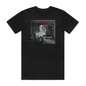 Shooting Star Hang On For Your Life Album Cover T-Shirt Black Shooting Star Hang On For Your Life Album Cover T-Shirt Black