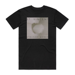 Saint Vincent Strange Mercy Album Cover T-Shirt Black Saint Vincent Strange Mercy Album Cover T-Shirt Black