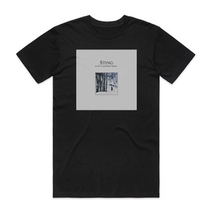 Sting If On A Winters Night Album Cover T-Shirt Black Sting If On A Winters Night Album Cover T-Shirt Black