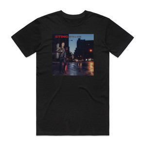 Sting 57Th 9Th Album Cover T-Shirt Black Sting 57Th 9Th Album Cover T-Shirt Black